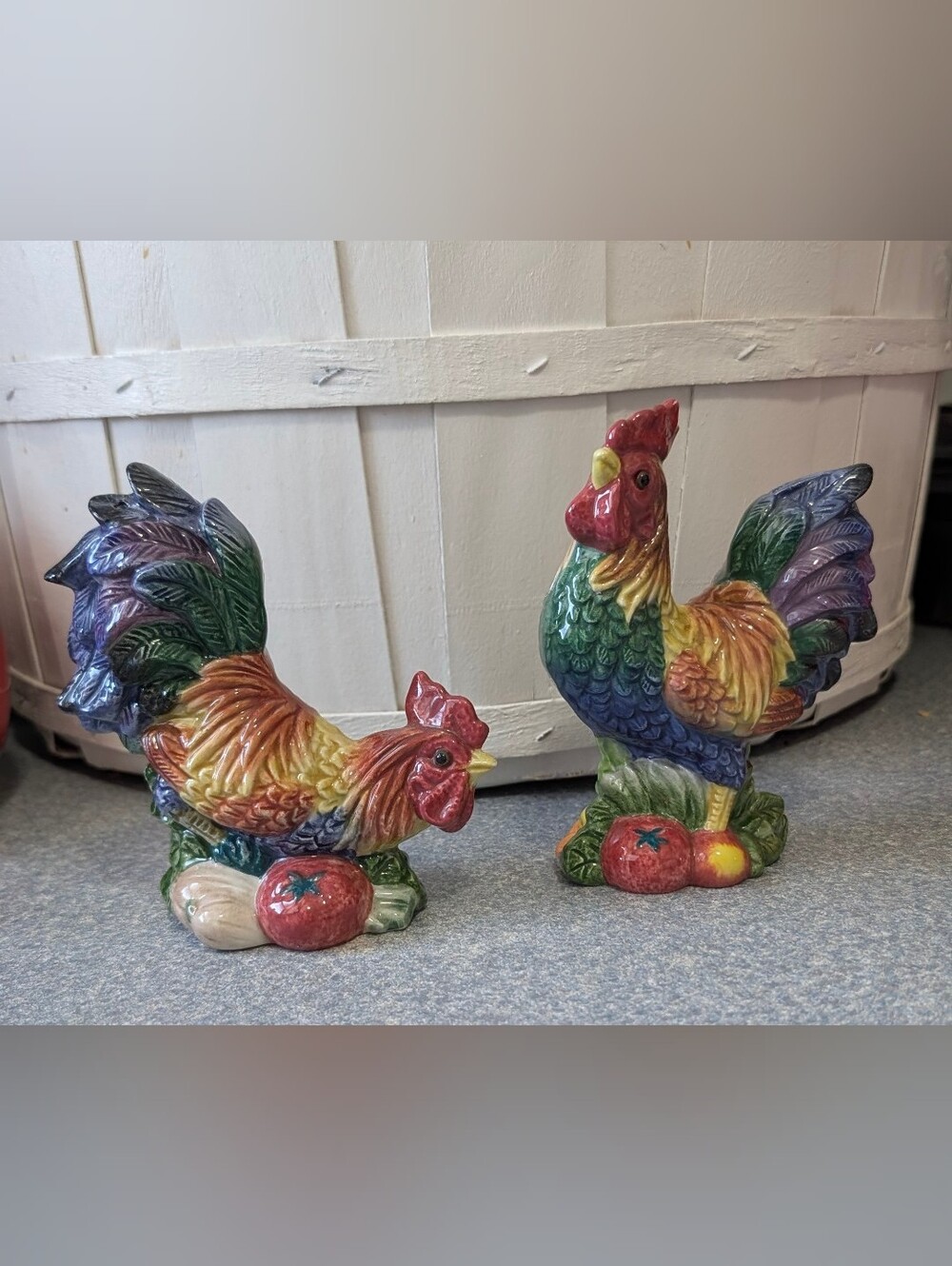 Fitz & Floyd "Coq Du Village" Salt and Pepper Shakers